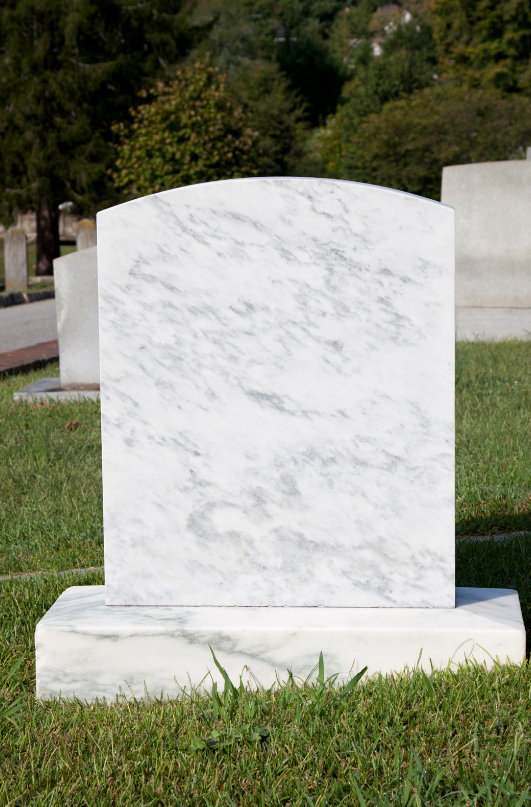 Marble Headstone Blank. Stonemason dorset